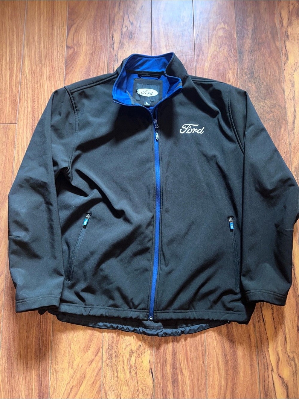 Ford Black Lightweight Jacket with Blue Trim